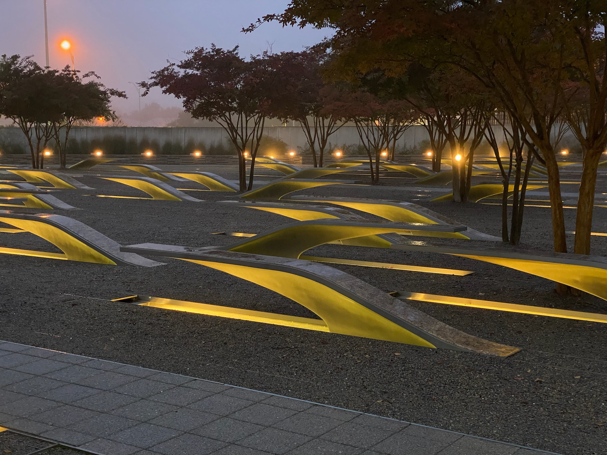 Illuminating the Pentagon Memorial - Graybar